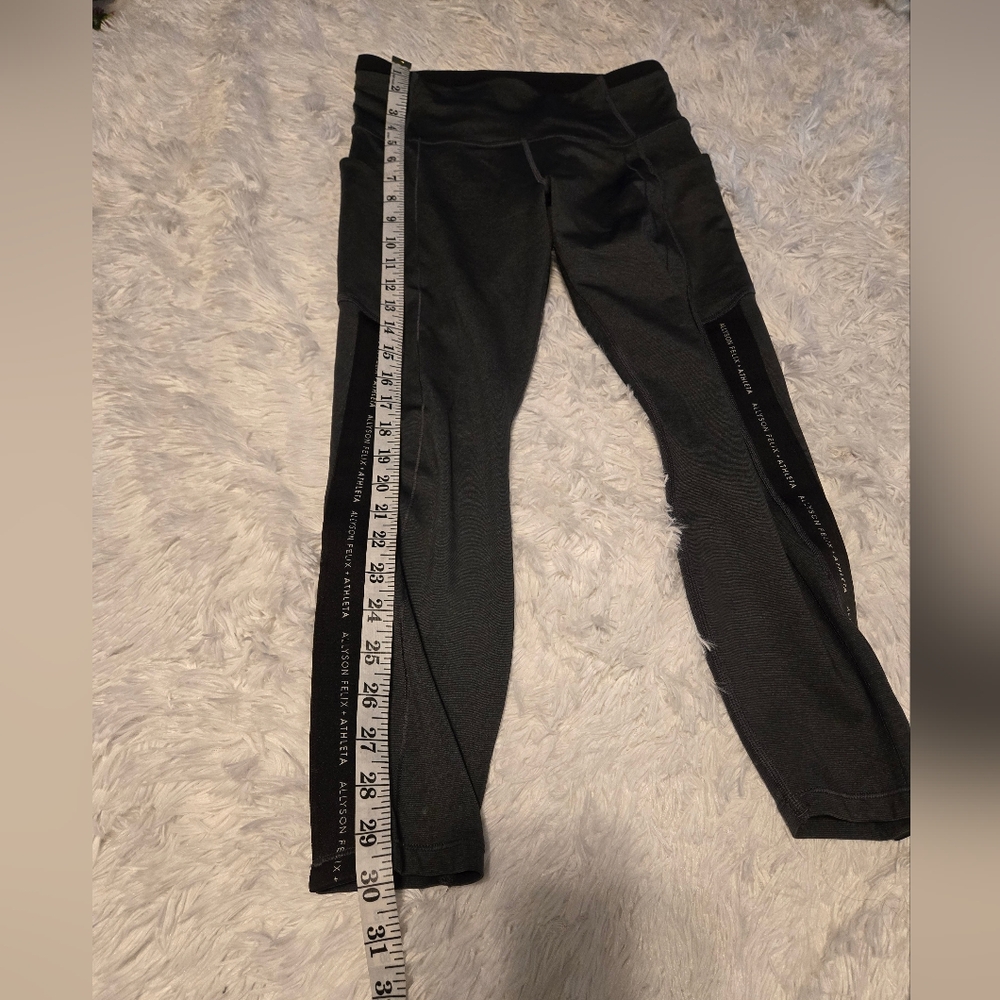 Allyson Felix & Athleta  Leggings Women's Size SP Color Dark Gray/Black - Picture 5 of 12